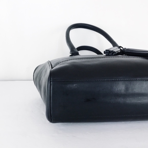 Coach Legacy Black Leather Medium Candace Satchel - Picture 8 of 11